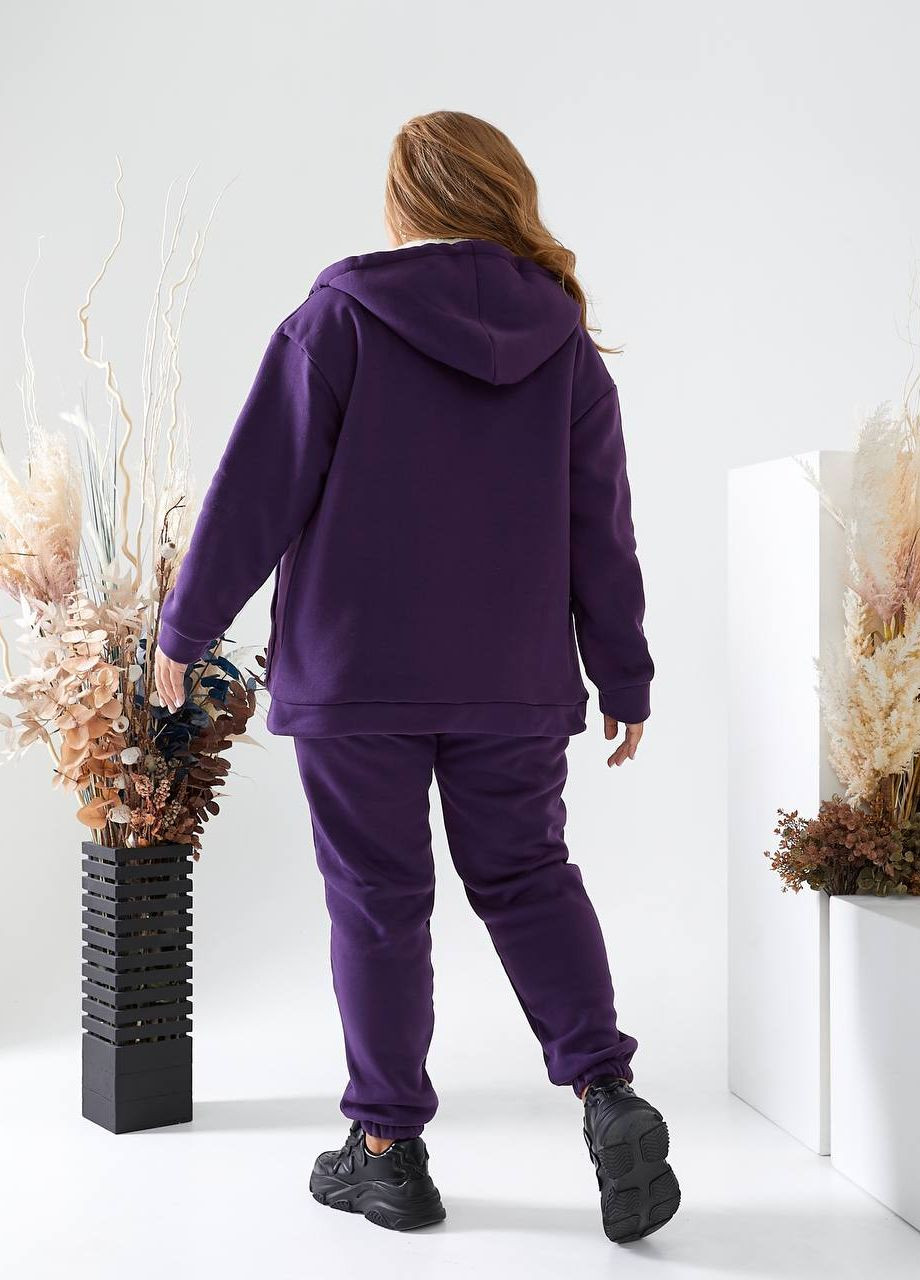 Женский теплый костюм на флисе цвет фиолет р.48/50 442867 New Trend (265014299)