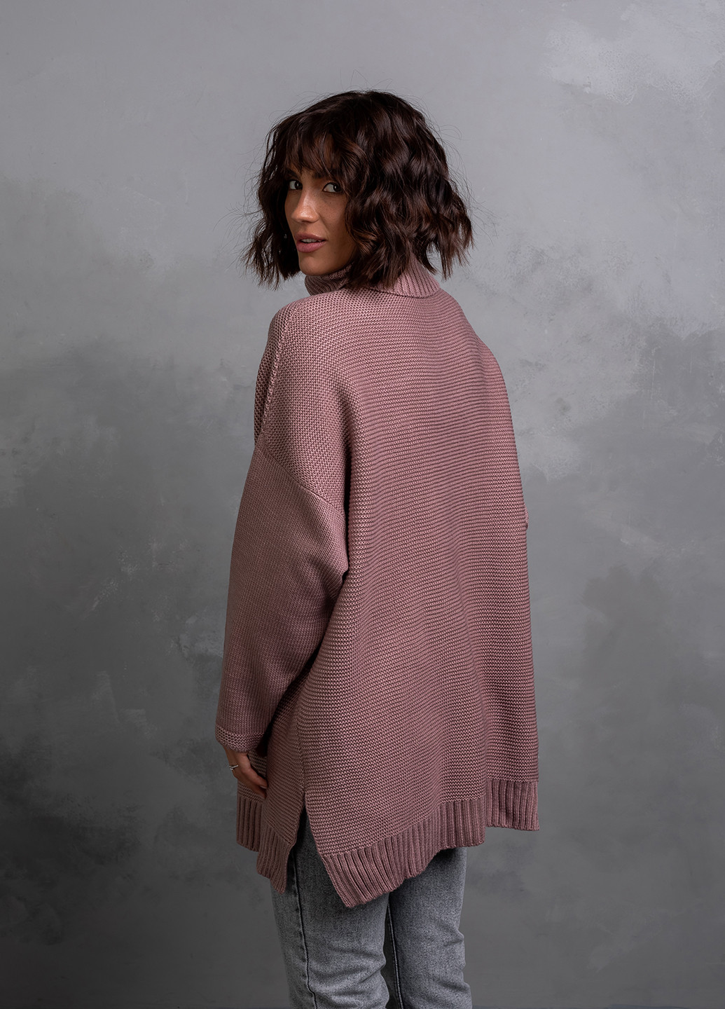 Розово-лиловый свитер женский Bakhur Светр