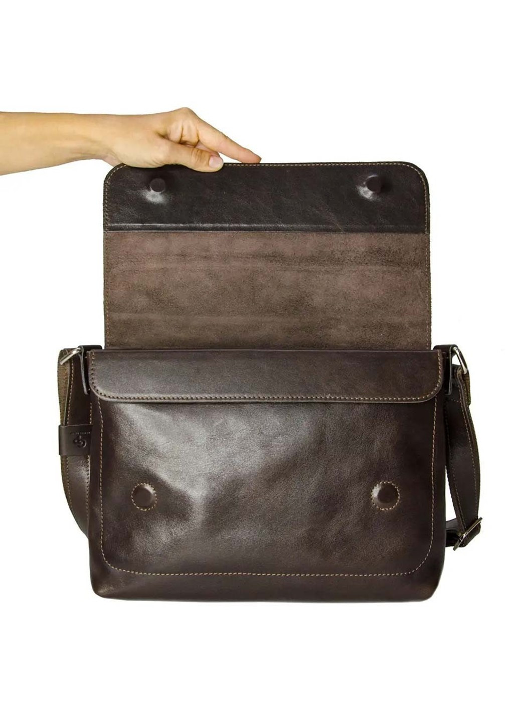 Мужская кожаная сумка через плечо 753620 Grande Pelle (263776472)