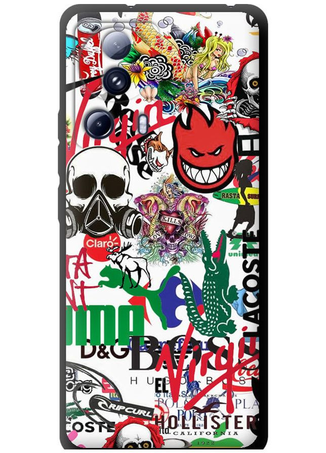 TPU чехол 'Many different logos' для Endorphone Xiaomi 13 Lite (261765075)