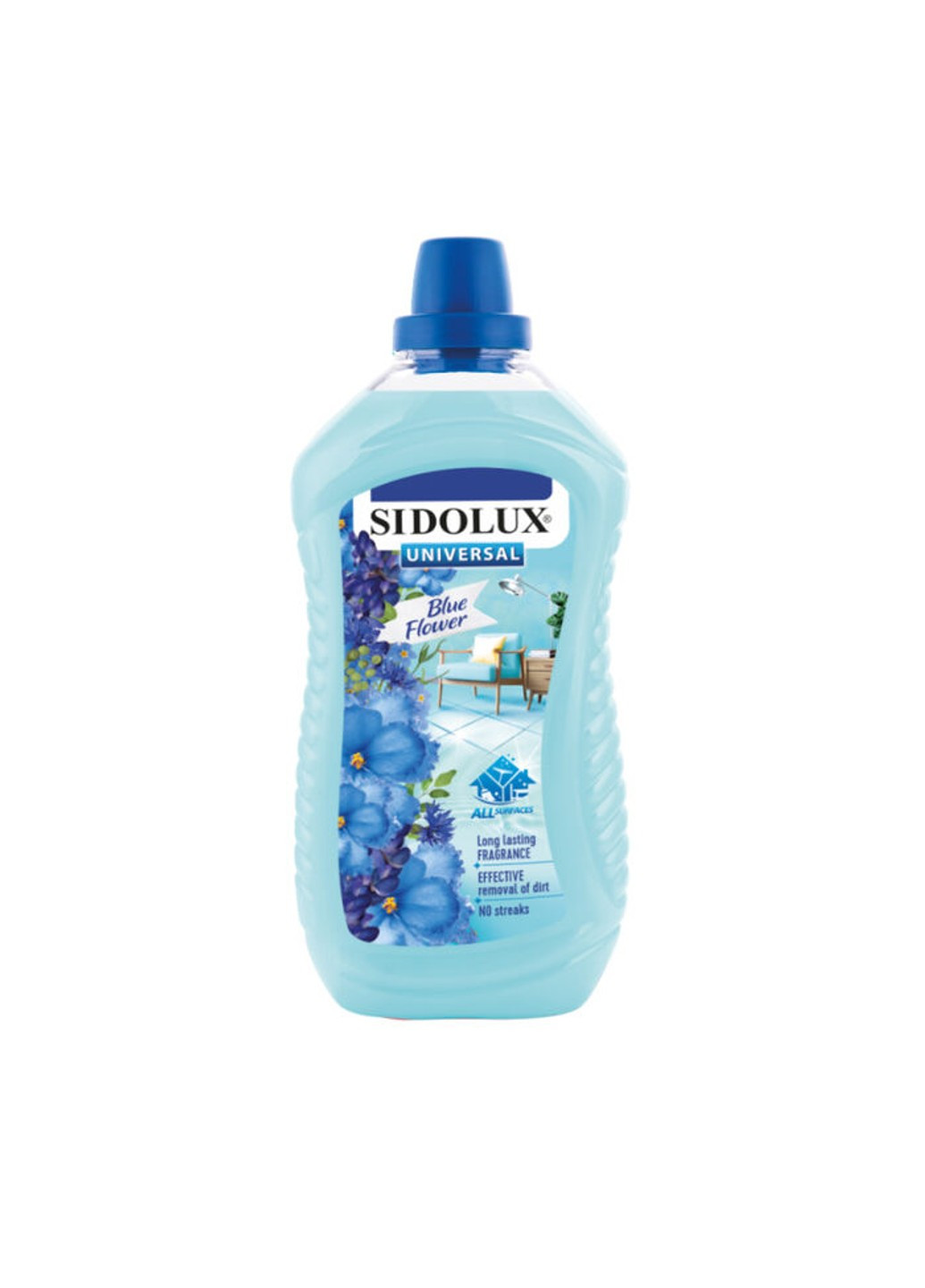 Средство для мытья пола Голубые цветы 1л Sidolux (273438927)