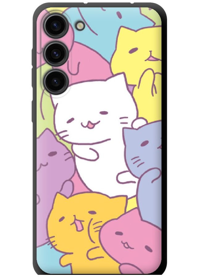 TPU чорний чохол 'Кошенята ' для Endorphone Samsung Galaxy S23 Plus (261765384)
