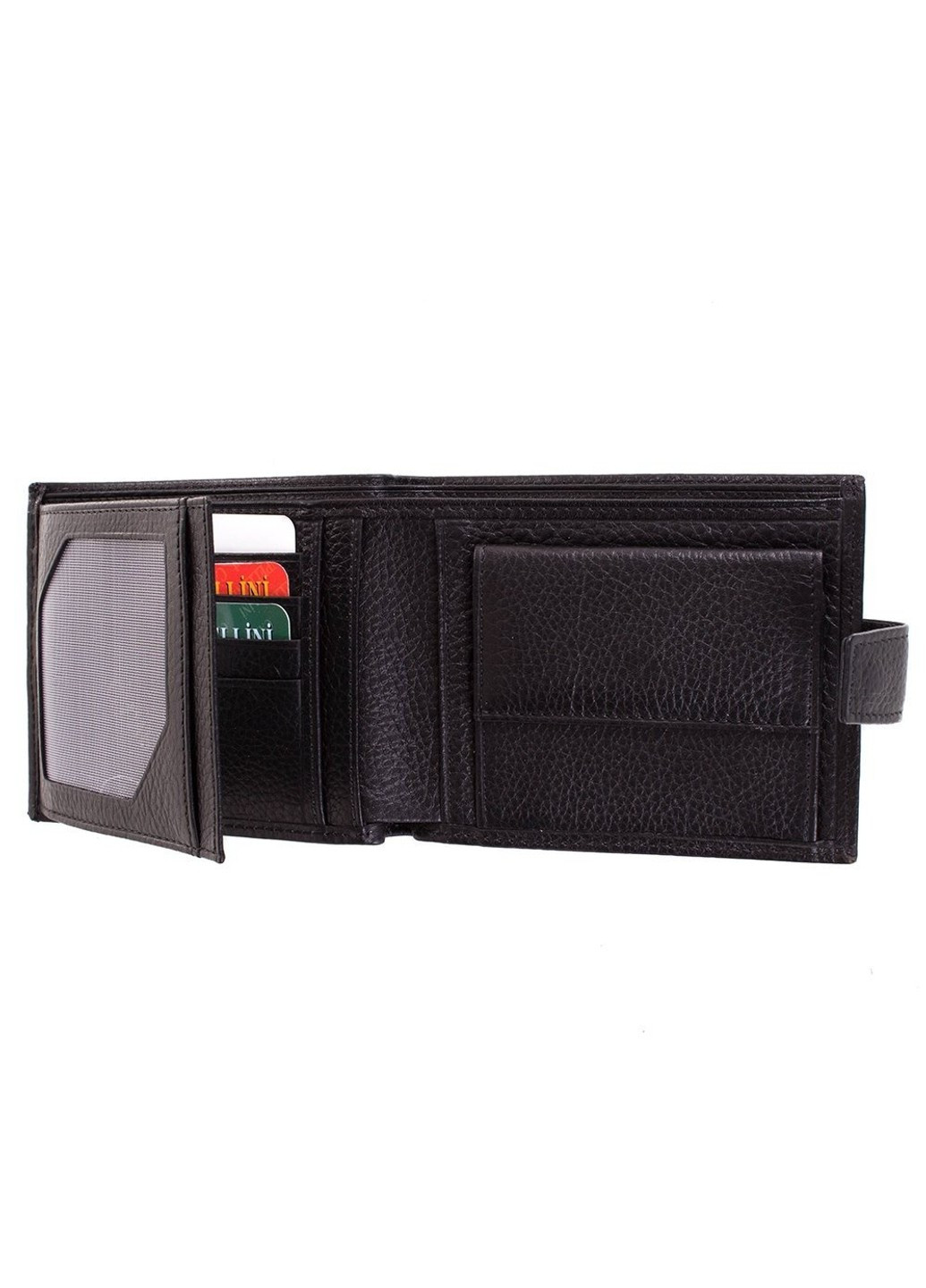 Мужской кожаный черный кошелек Canpellini (262975901)