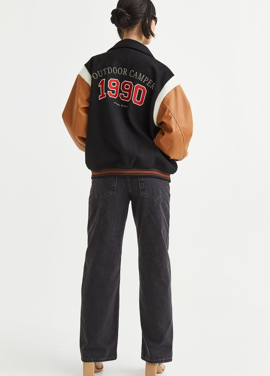 Комбінована демісезонна бейсбольна куртка H&M