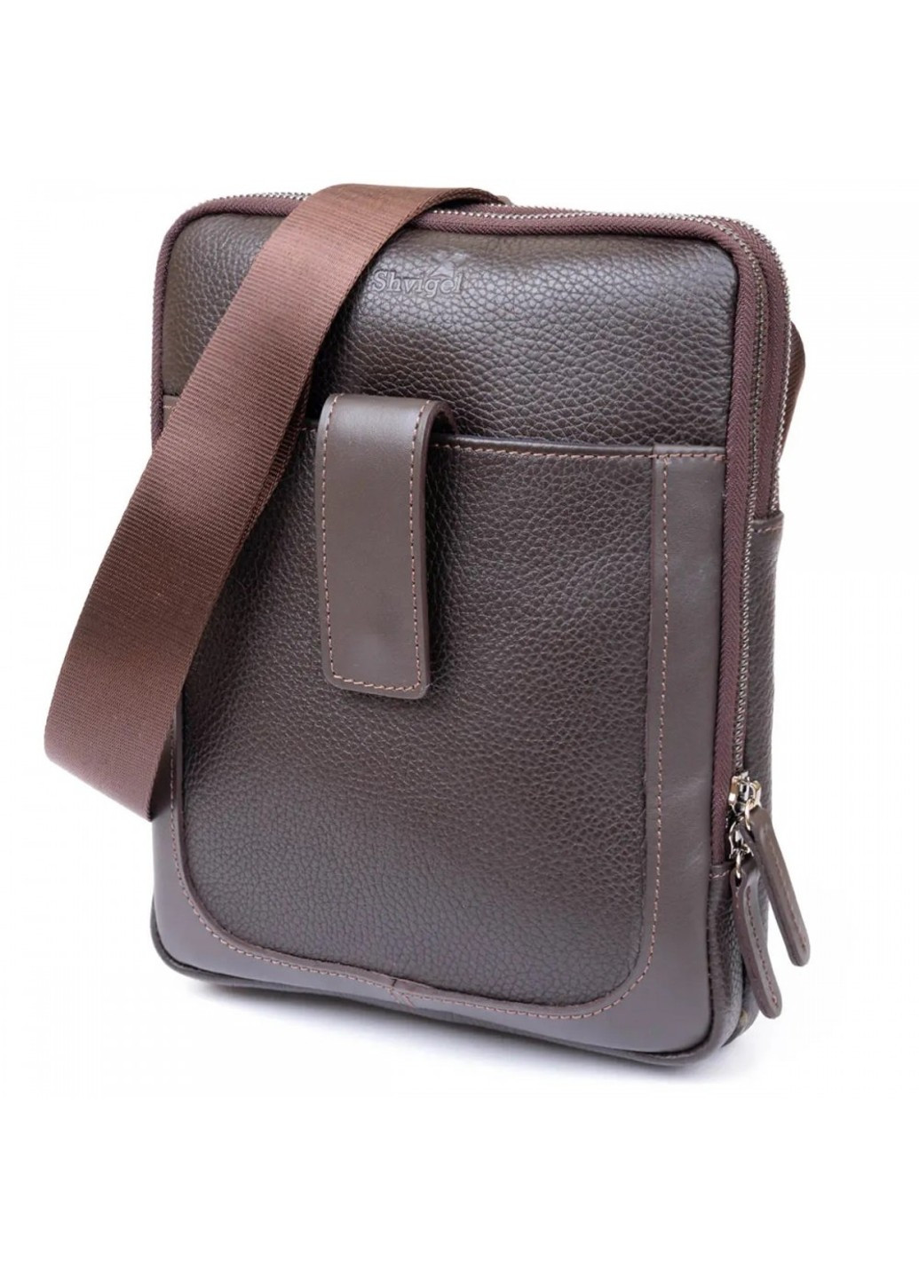 Мужская кожаная сумка через плечо 11286 Shvigel (262523346)