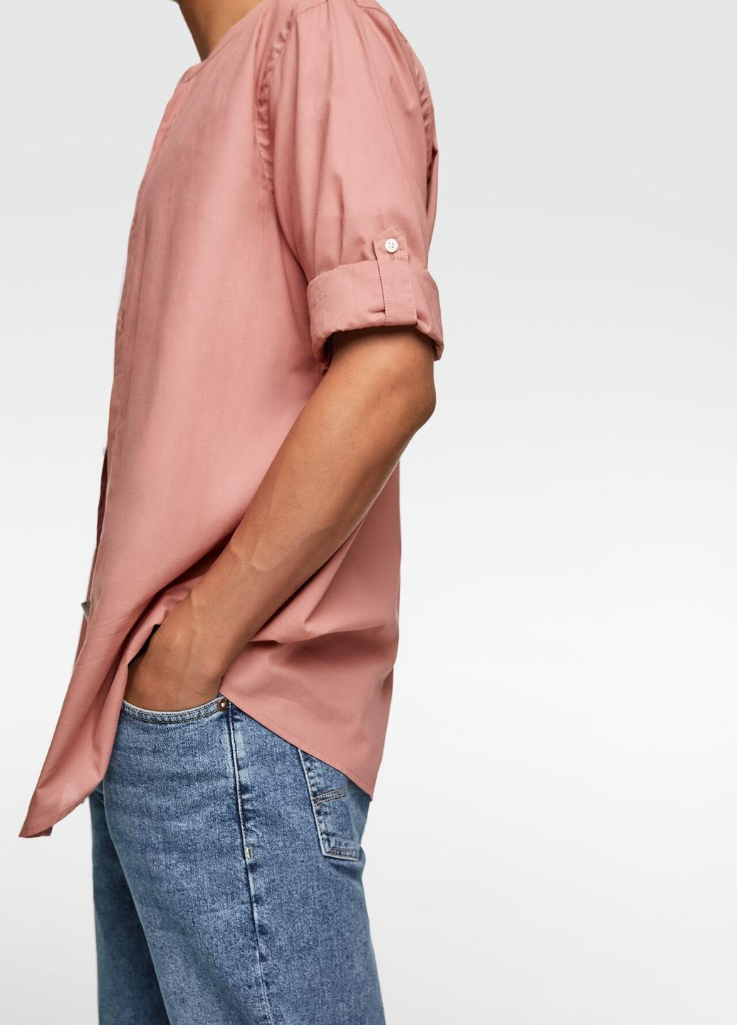Светло-розовая рубашка Zara