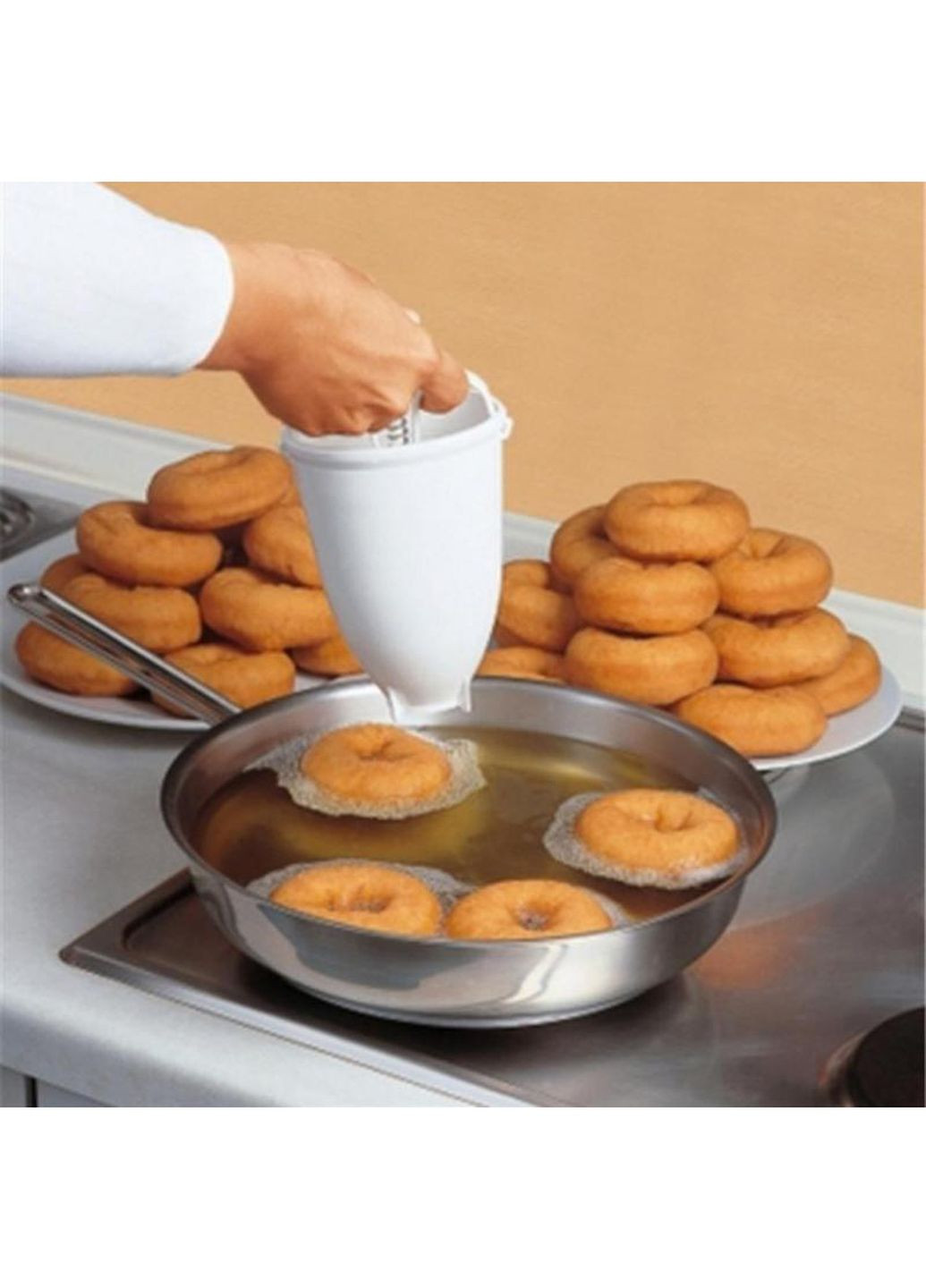 Ручной диспенсер дозатор форма для приготовления пончиков и донатов "Мастер пончик" Kitchen Master (260410179)