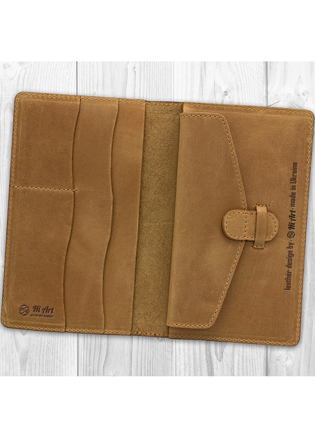 Кожаное портмоне Original PB-01-S17-1340-000 Рыжий Hi Art (268371656)