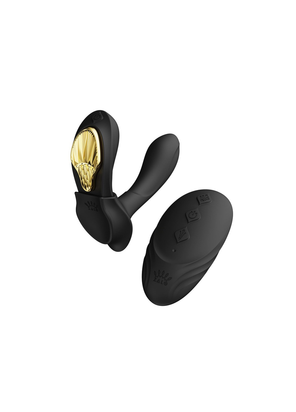 Смартвибратор в трусики — AYA Obsidian Black, насадка и пульт ДУ Zalo (258470928)