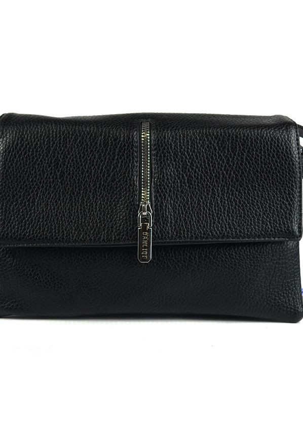 Класична жіноча чорна міні сумка клатч через плече молодіжна маленька сумочка з клапаном No Brand (266701144)