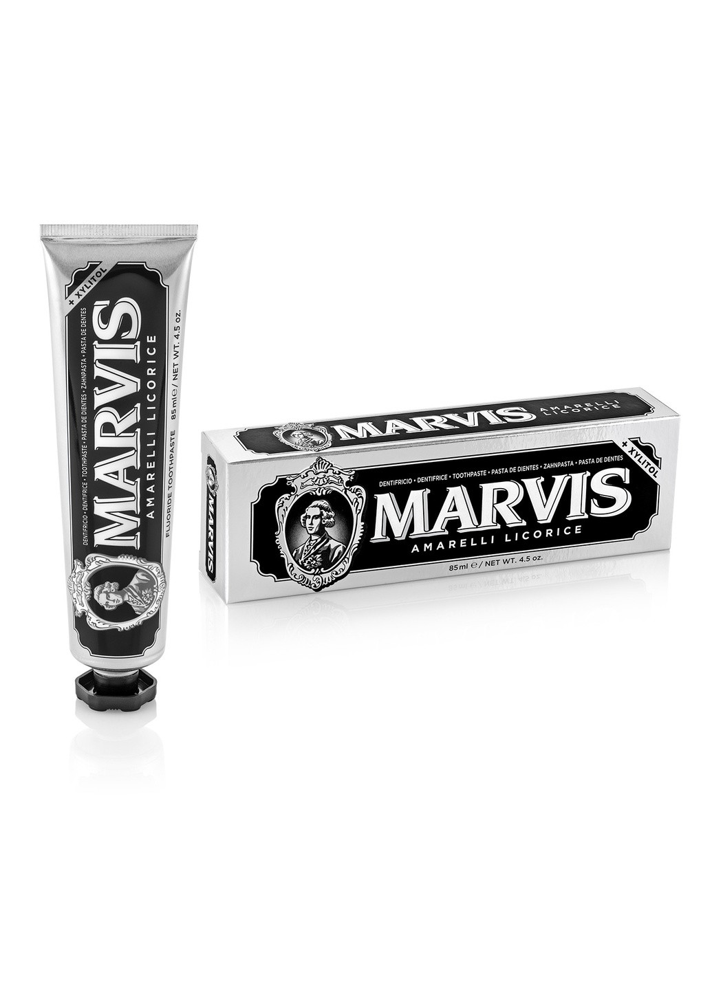 Зубна паста Лакриця Та М'ята Amarelli Licorice Mint 85 мл Marvis (258780646)