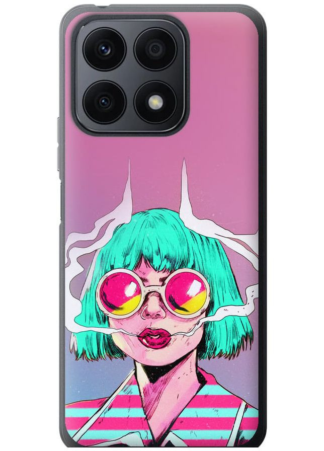 Силіконовий чохол 'Поп арт дівчина' для Endorphone Huawei Honor X8a (276192487)