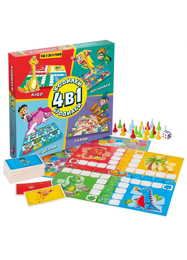 Гра дитяча настільна - Ходилки-бродилки колір різнокольоровий ЦБ-00237497 DGT-ART (268985039)
