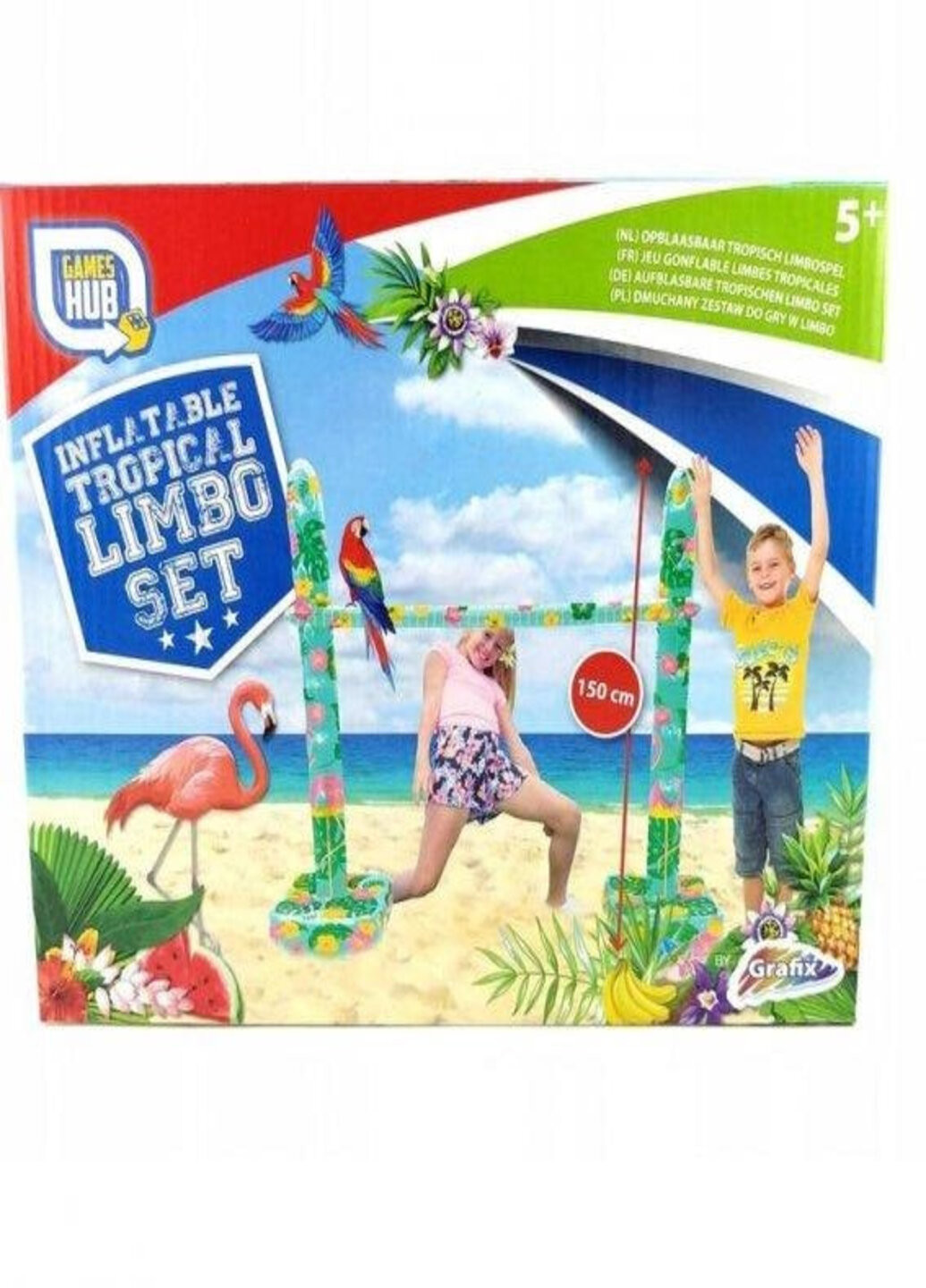 Надувна гра для пляжу "Лімбо" 30 х 23 х 10 см Grafix (263516744)