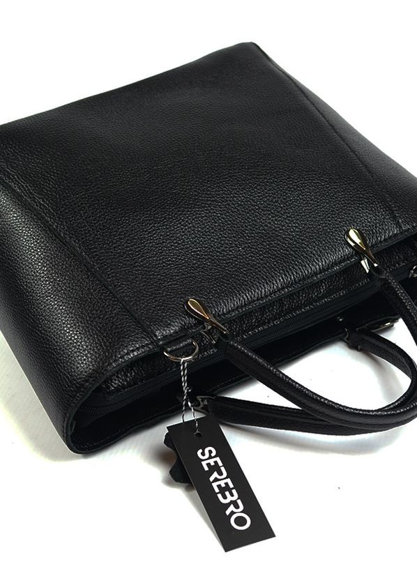 Шкіряна жіноча сумка кошик з ручками Serebro (274534475)