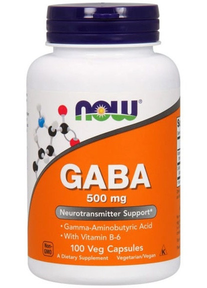GABA 500 mg 100 Veg Caps Now Foods (256725238)