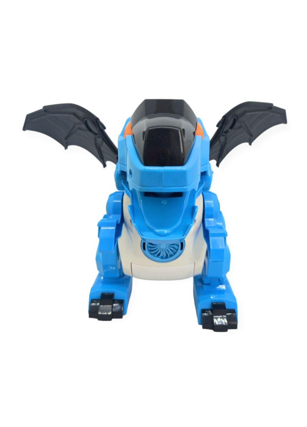 Динозавр робот ходит рычит пускает пар большой интерактивный машет крыльями и хвостом голубой Dinosaur No Brand (276536230)