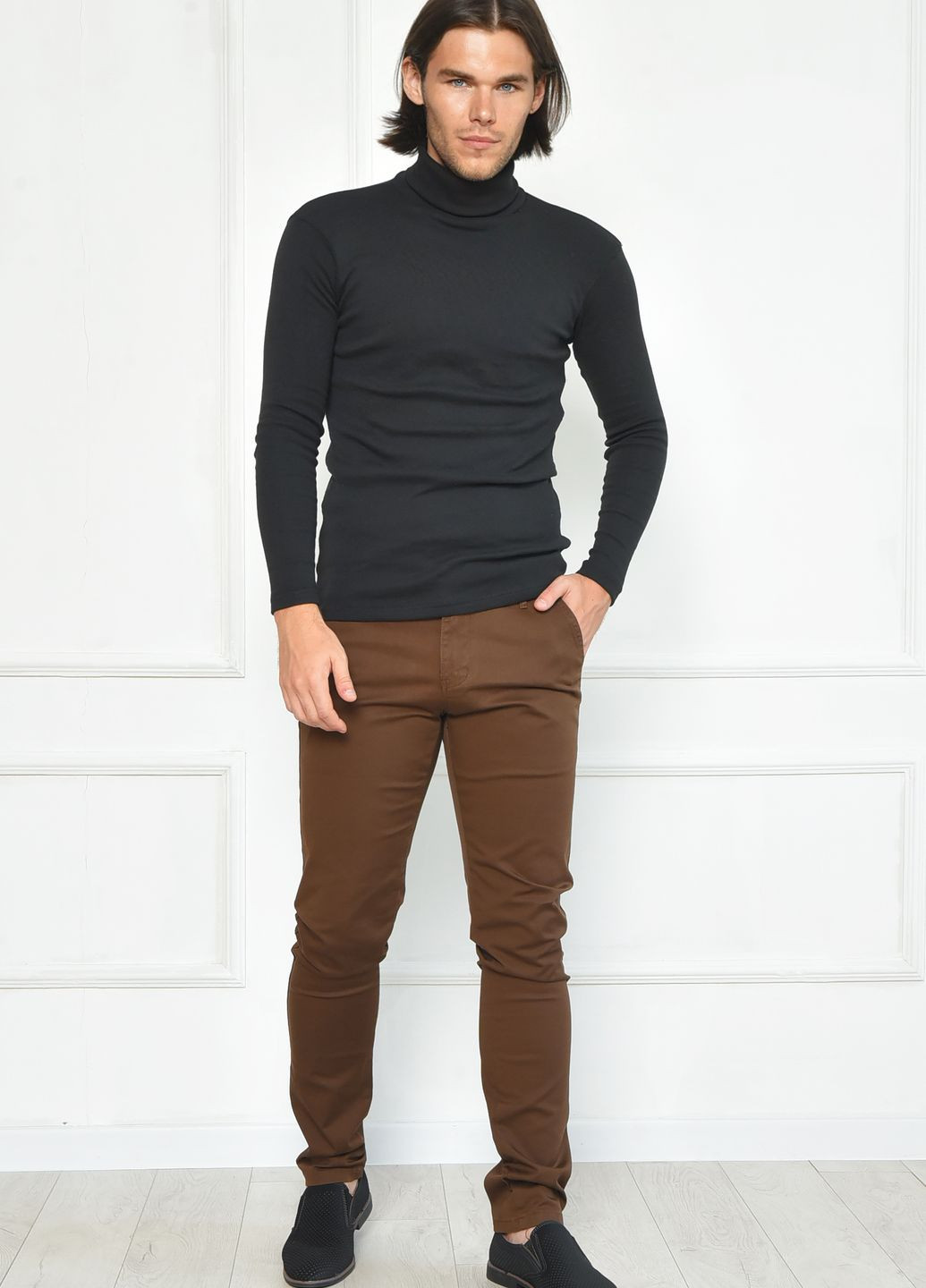 Штани чоловічі коричневого кольору Let's Shop (262442846)