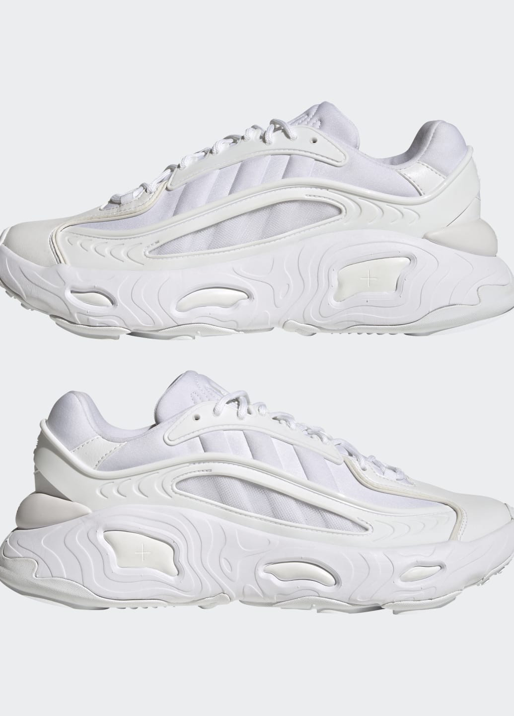 Белые всесезонные кроссовки oznova adidas