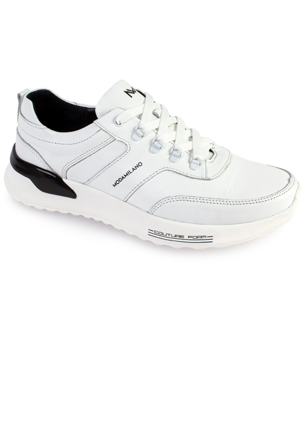 Белые демисезонные кроссовки мужские бренда 9200136_(1) ModaMilano