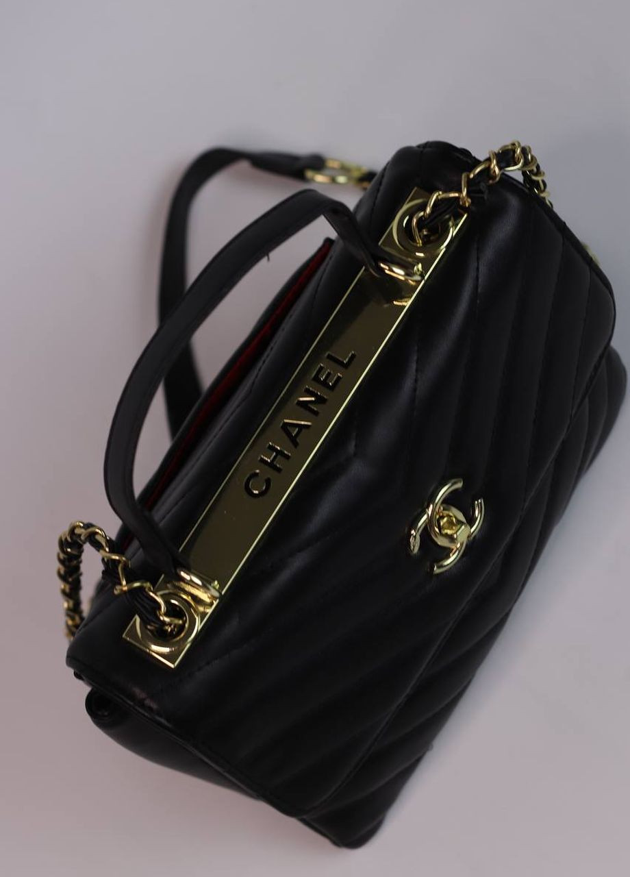 Сумка класична з лого Chanel 26 black Vakko (260601948)
