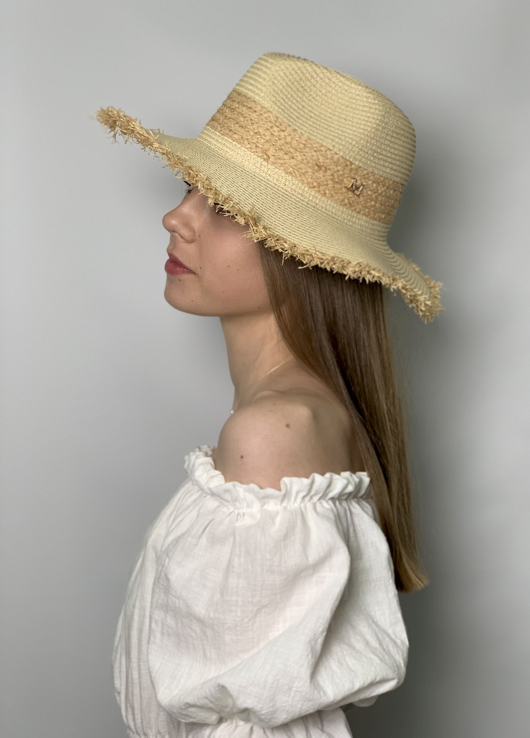 Шляпа соломенная Федора Мисти Look by Dias (258593880)