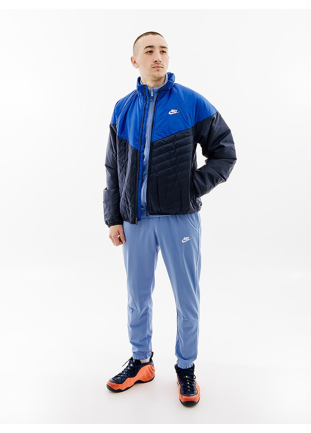 Синя демісезонна куртка midweight puffer Nike