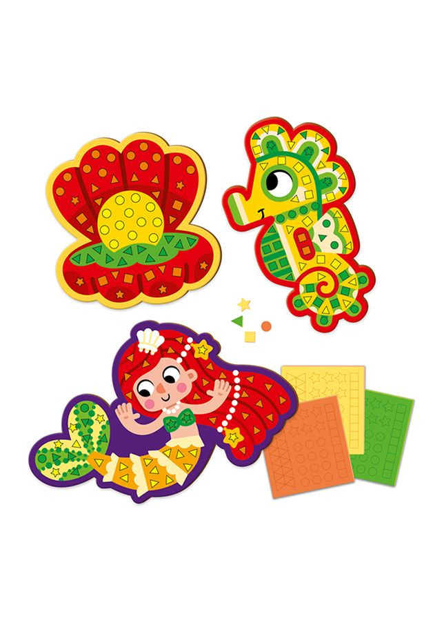 Набор для творчества мягкая мозаика "Русалочка" цвет разноцветный ЦБ-00236347 Vladi toys (268036878)