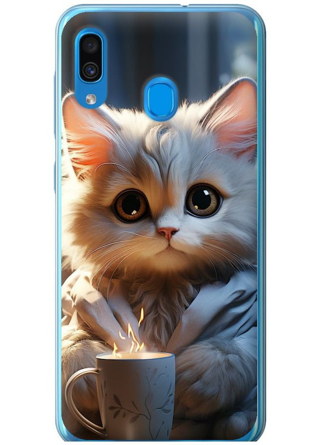 Силиконовый чехол 'White cat' для Endorphone samsung galaxy a30 2019 a305f (265398167)