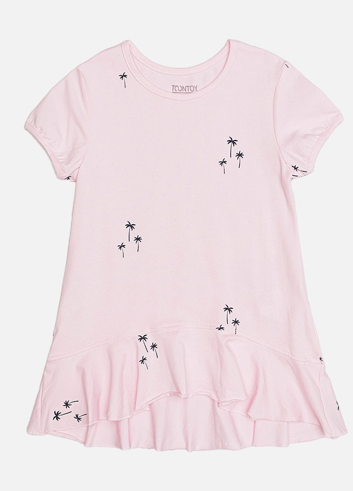 Розовое платье для девочки цвет розовый цб-00219552 Toontoy (259464881)