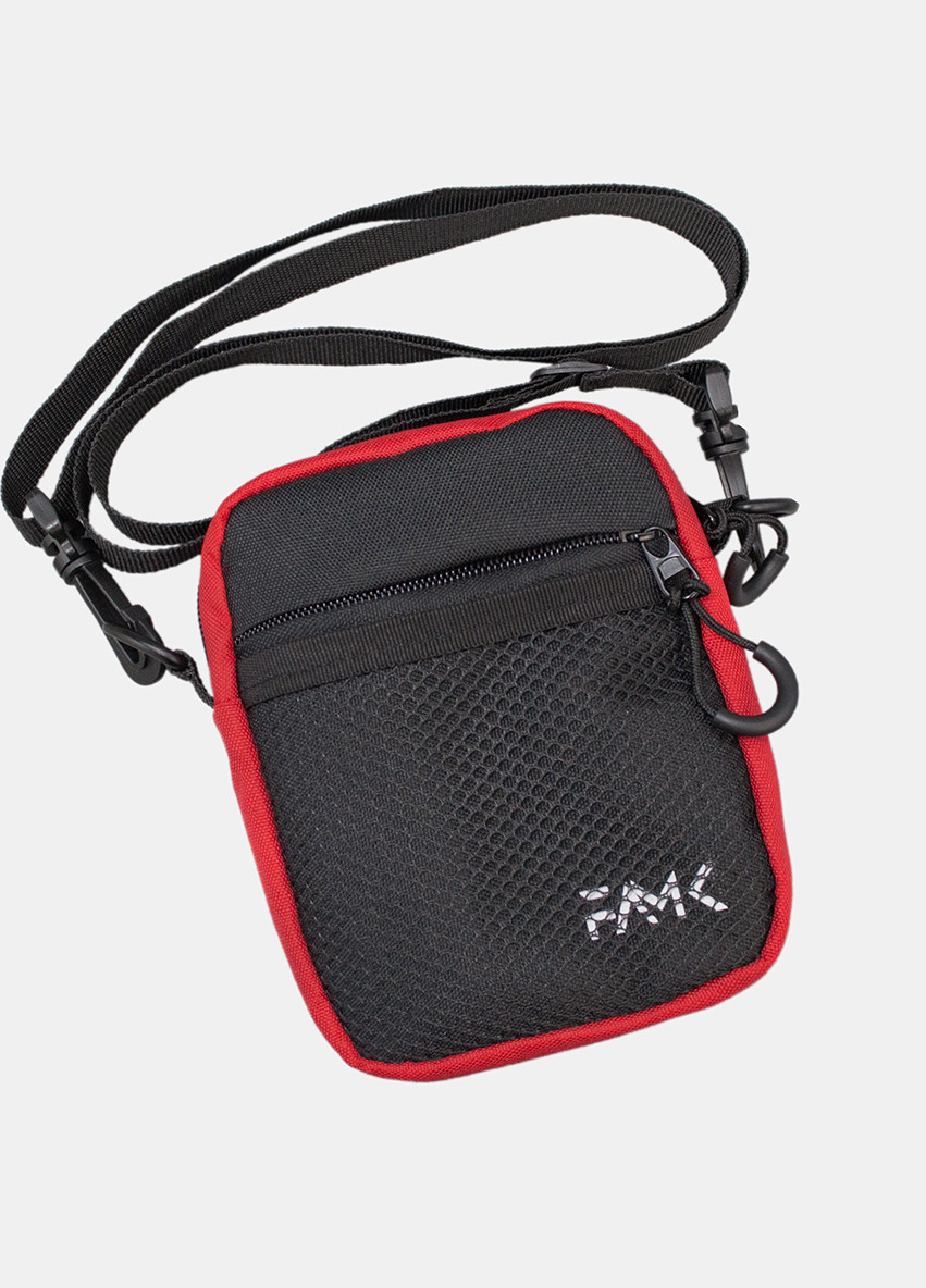 Маленькая сумка кросс-боди (через плече) СBs черная/красная Famk (268998259)