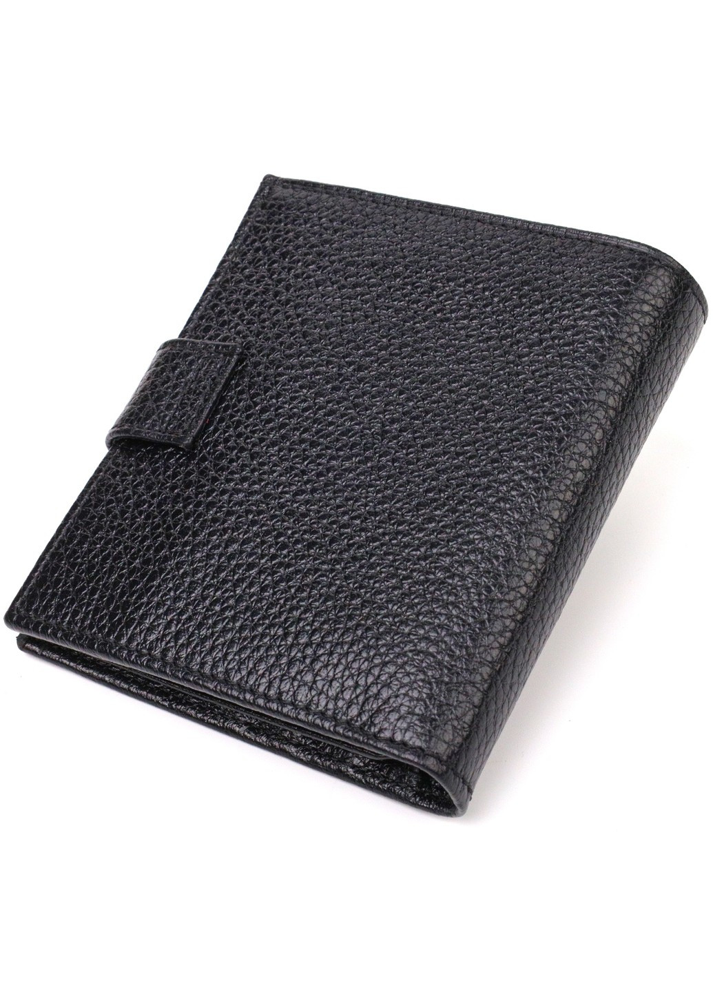 Красивый мужской бумажник из натуральной зернистой кожи 21730 Черный Canpellini (259874044)