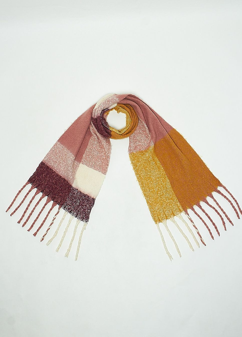 Шарф,розовый-горчичный, C&A (268998932)