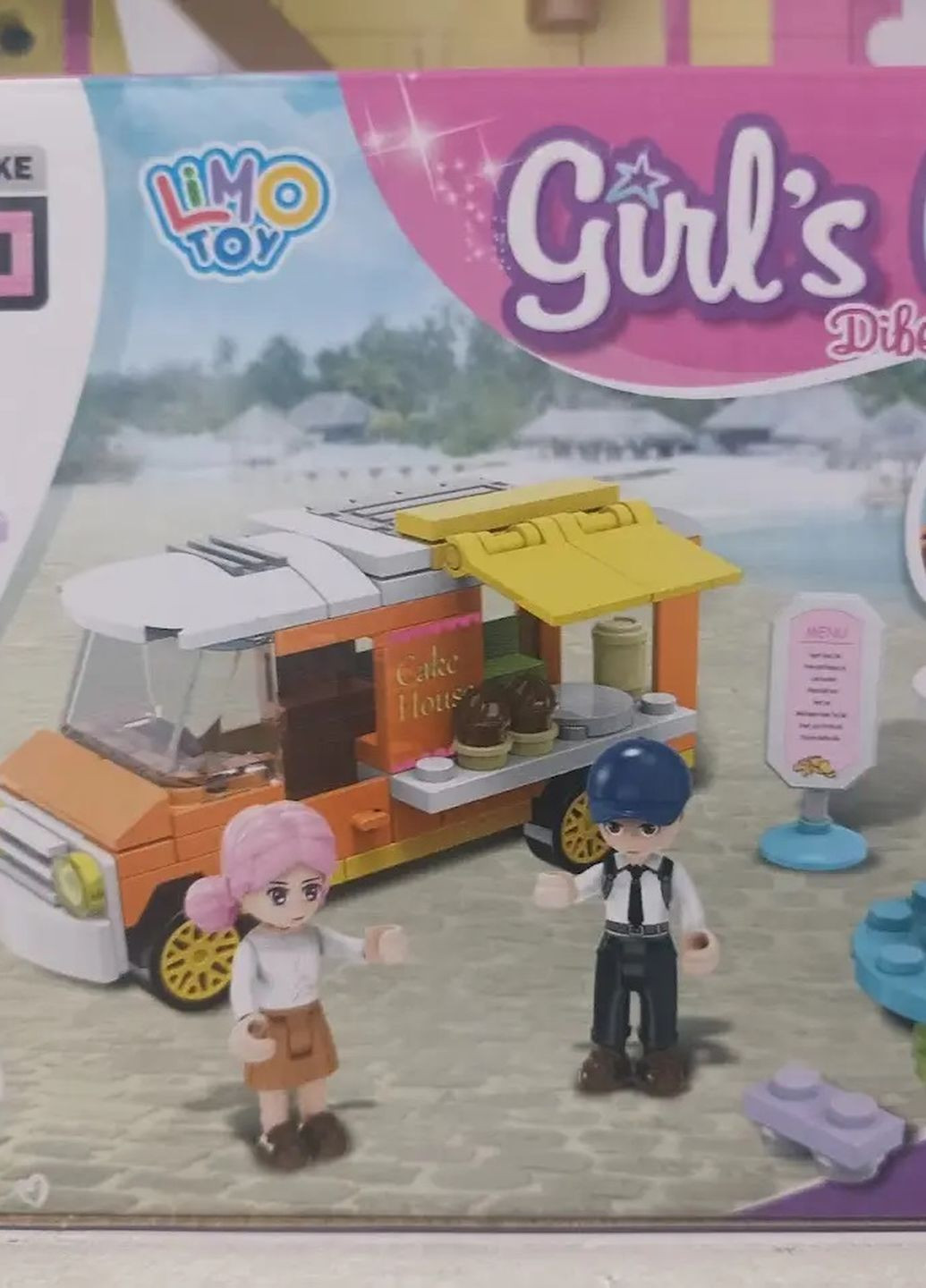 Конструктор для дівчаток фургончик Girls Club, 116 деталей (KB 124) Limo Toy (266343503)