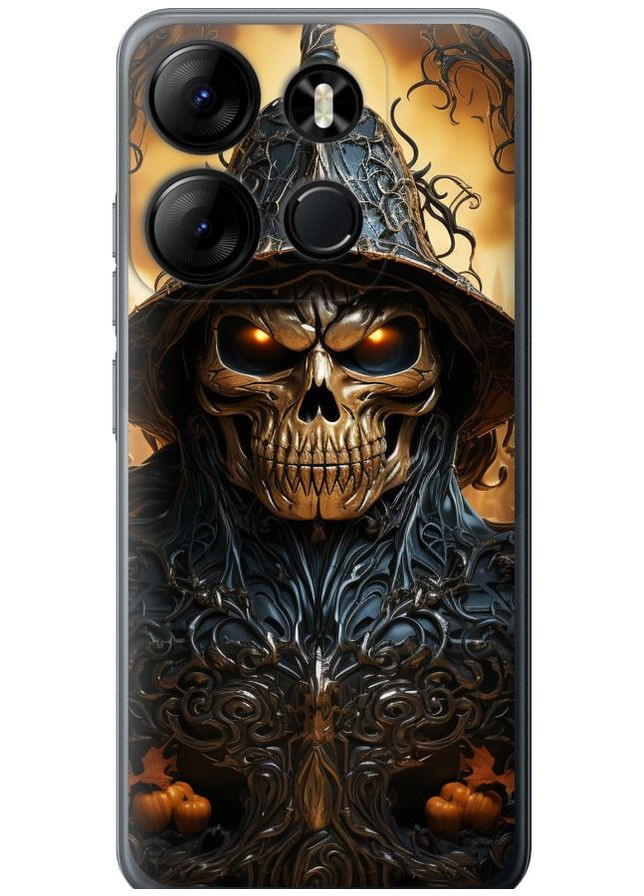 Силіконовий чохол 'Череп 2' для Endorphone Tecno Spark Go 2023 BF7 (266806553)