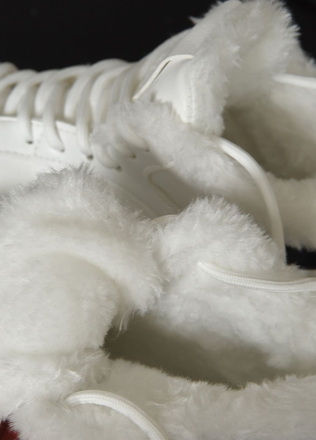 Белые зимние кроссовки женские на меху белого цвета Let's Shop