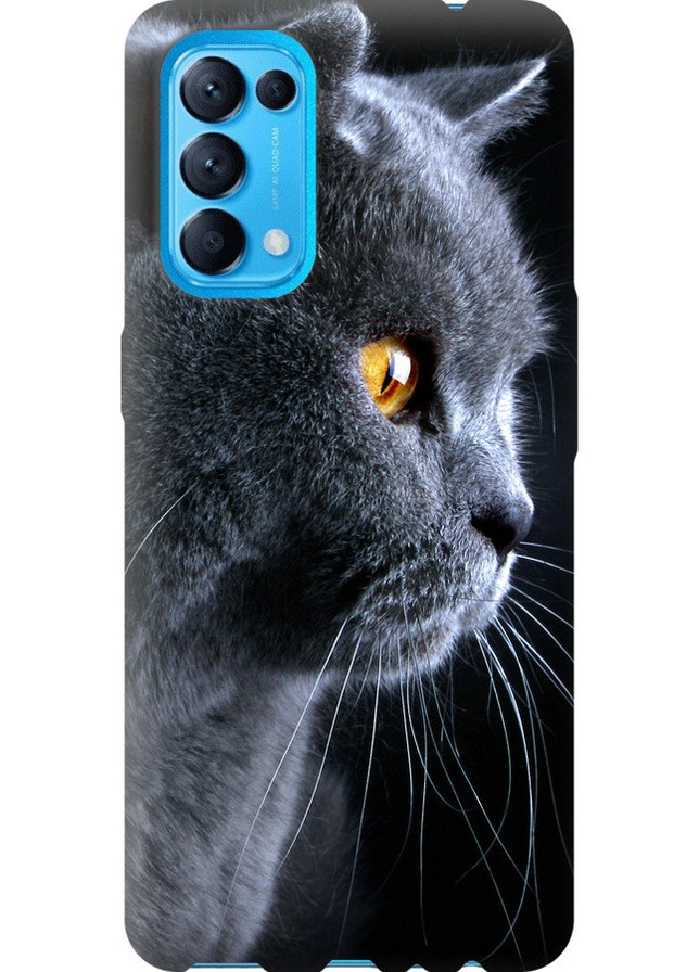 Силіконовий чохол 'Гарний кіт' для Endorphone Oppo Reno5 (258485941)