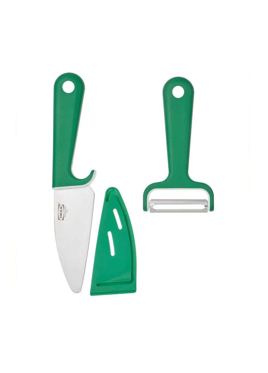 Нож и овощечистка, зеленый IKEA (264564847)