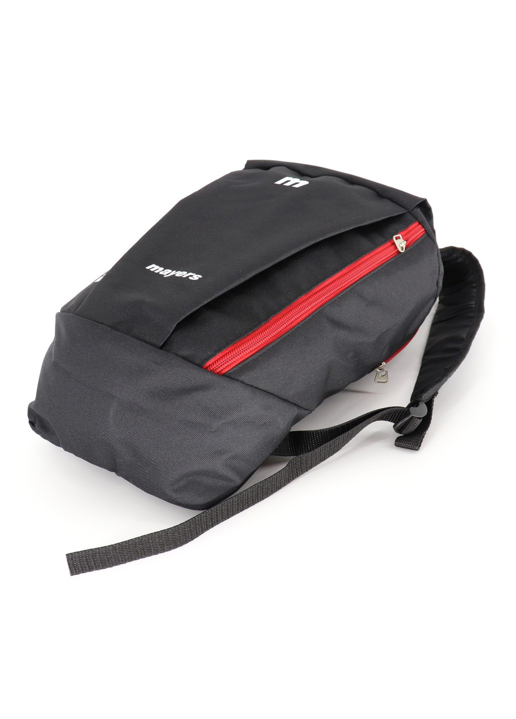 Чорний дитячий спортивний рюкзак Mayers з червоною блискавкою унісекс для школи тренувань та прогулянок 10 літрів No Brand (258591323)