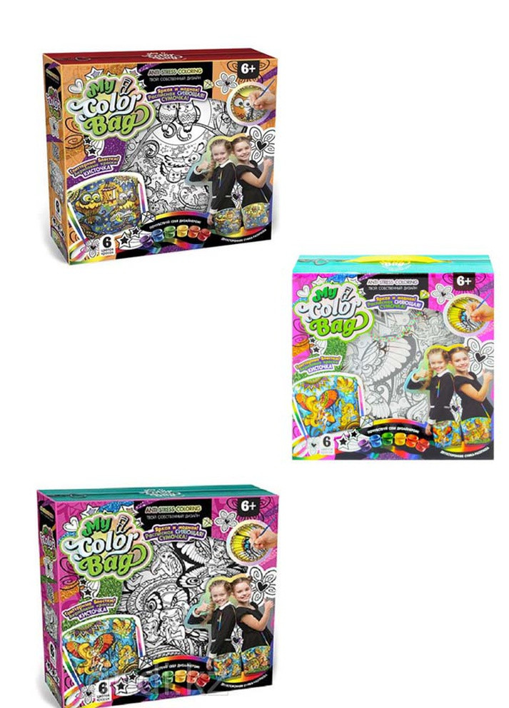 Комплект "My Color Bag" сумка-раскраска міні колір різнокольоровий 00-00186324 Danko Toys (259466561)