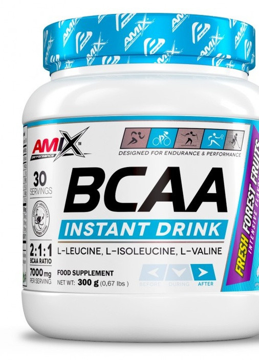 Performance Amix BCAA Instant Drink 300 g /30 servings/ Forest Fruits Amix Nutrition (256720231)