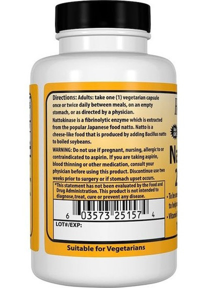 Nattokinase 100 mg 60 Caps Healthy Origins (256720384)