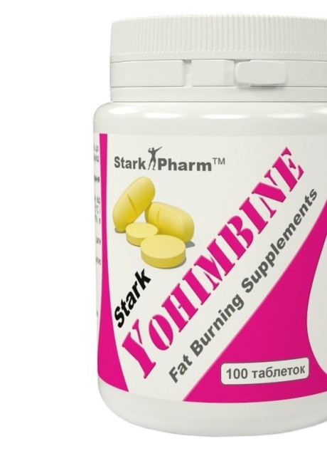 Жиросжигатель Yohimbine 10 мг 100 tabs Stark Pharm (257169887)