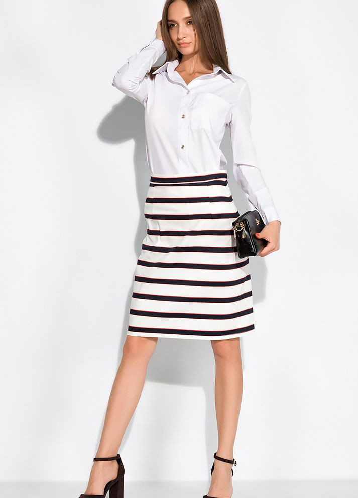 Класична спідниця у смужку (Молочно-синій) Time of Style (261922263)