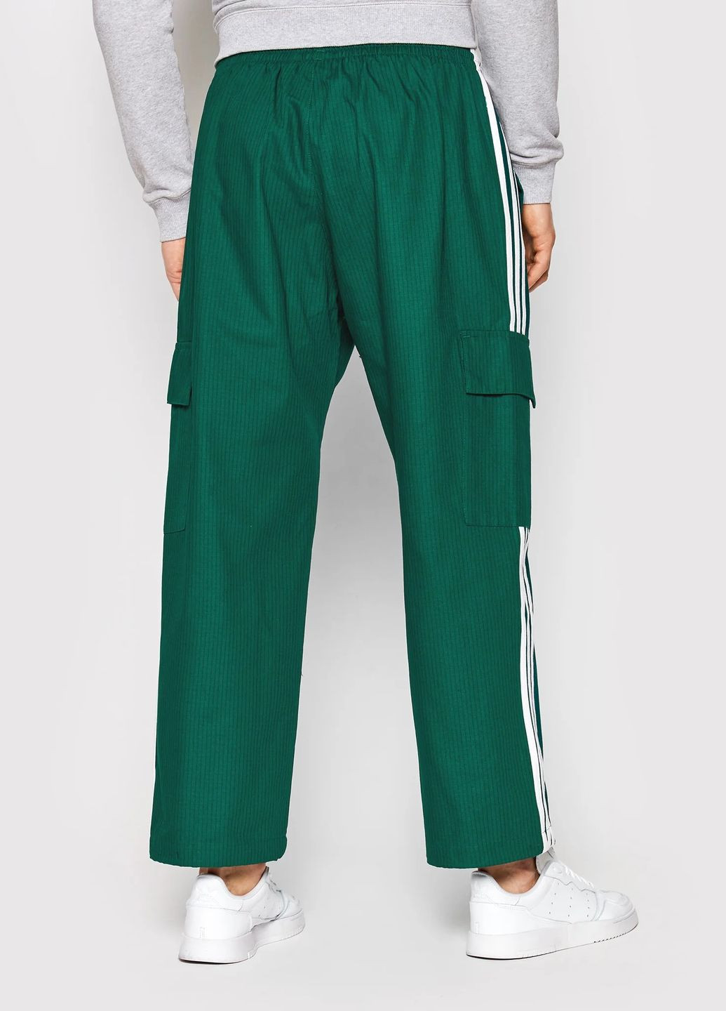 Зеленые спортивные, кэжуал летние карго брюки adidas