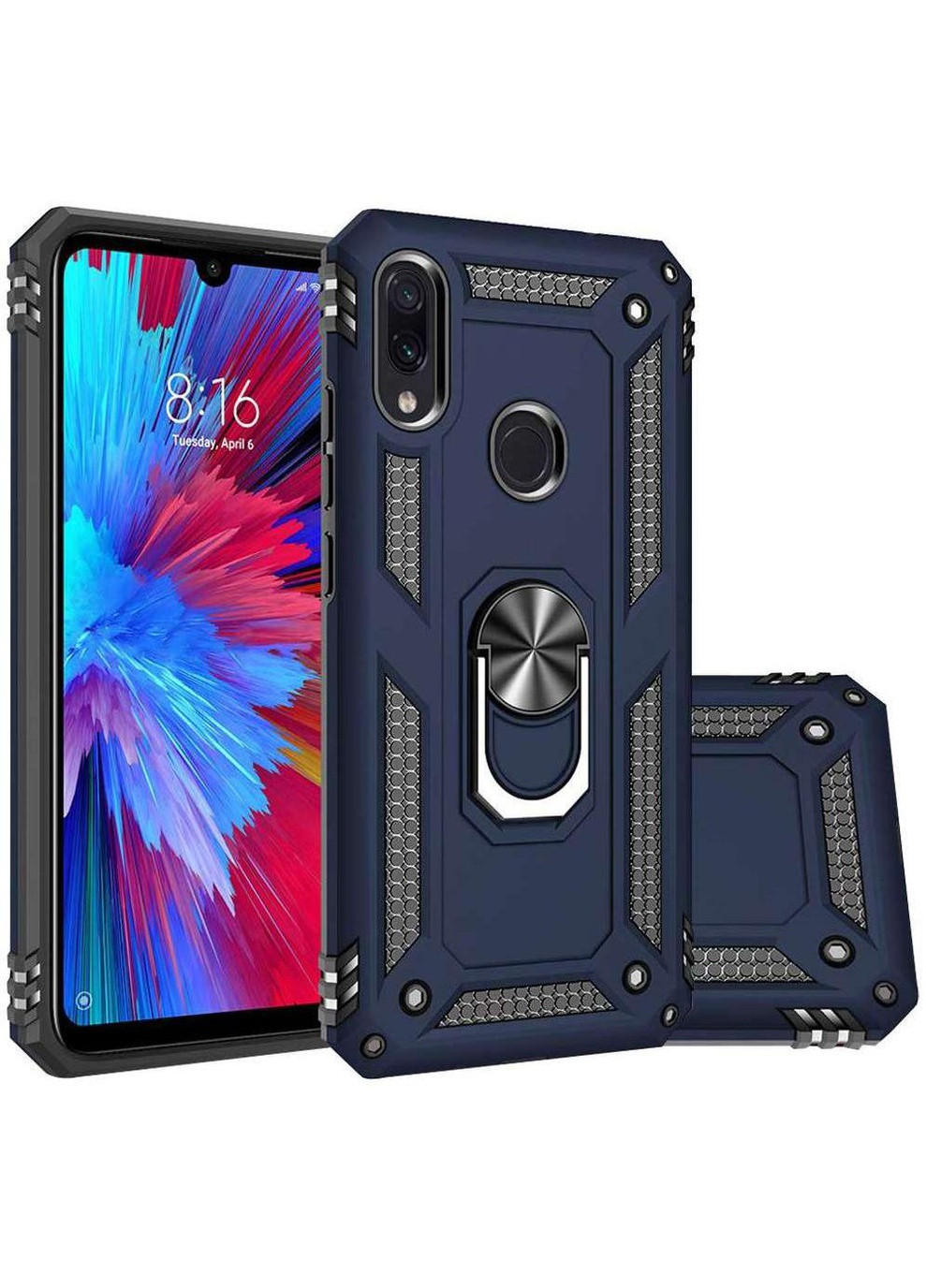 Противоударный чехол Serge Ring с кольцом для Xiaomi Redmi Note 7 / Note 7 Pro / Note 7s Epik (258672386)