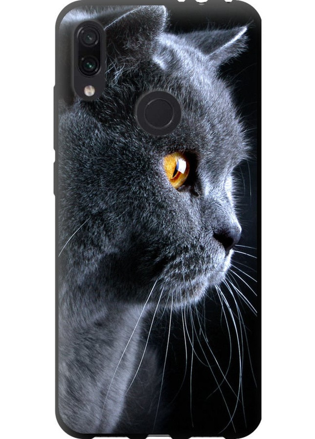 TPU черный чехол 'Красивый кот' для Endorphone Xiaomi Redmi Note 7 (258082077)