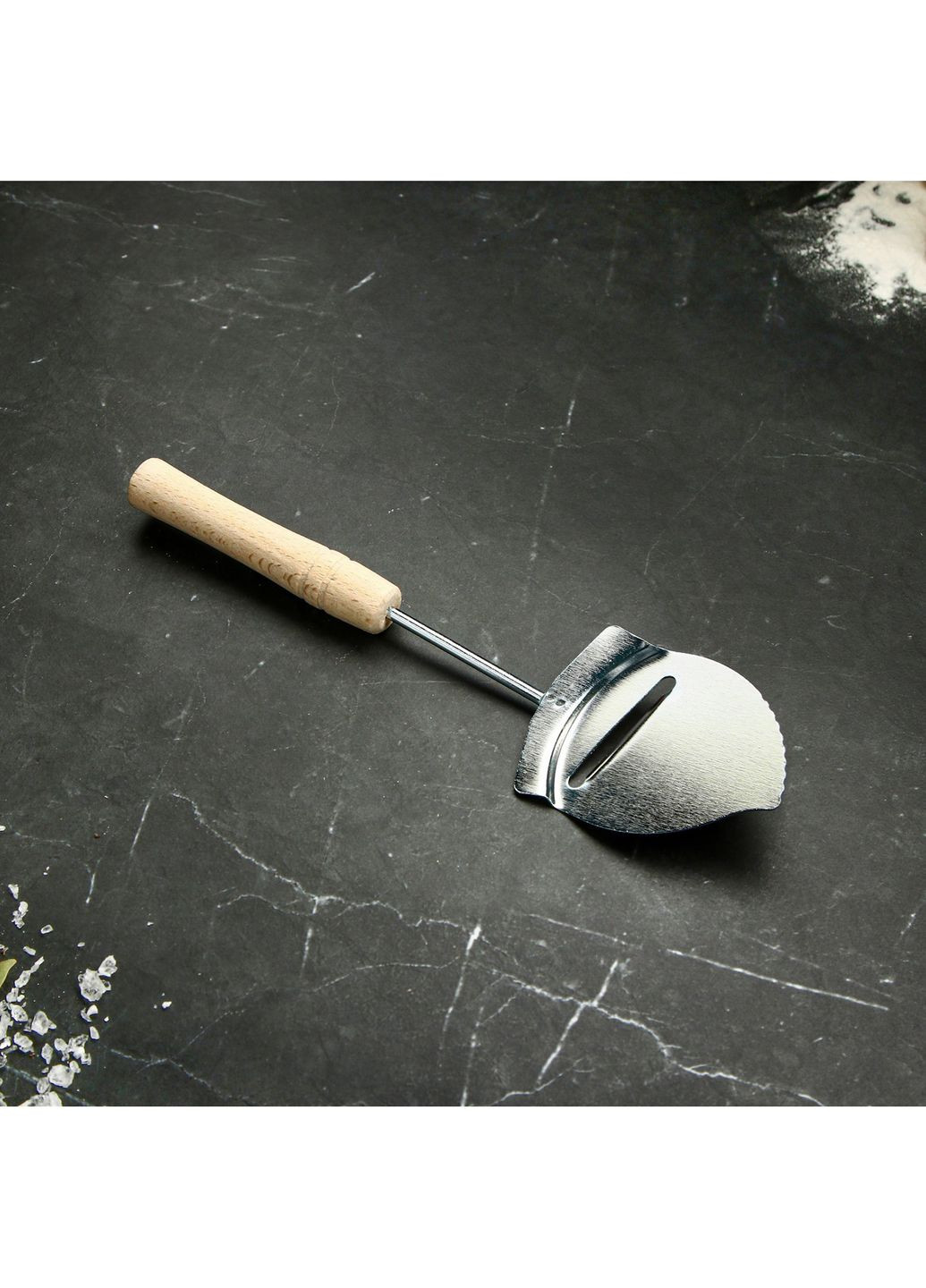 Ніж-лопатка для сиру з дерев'яною ручкою 26 см Kitchen Master (276840080)
