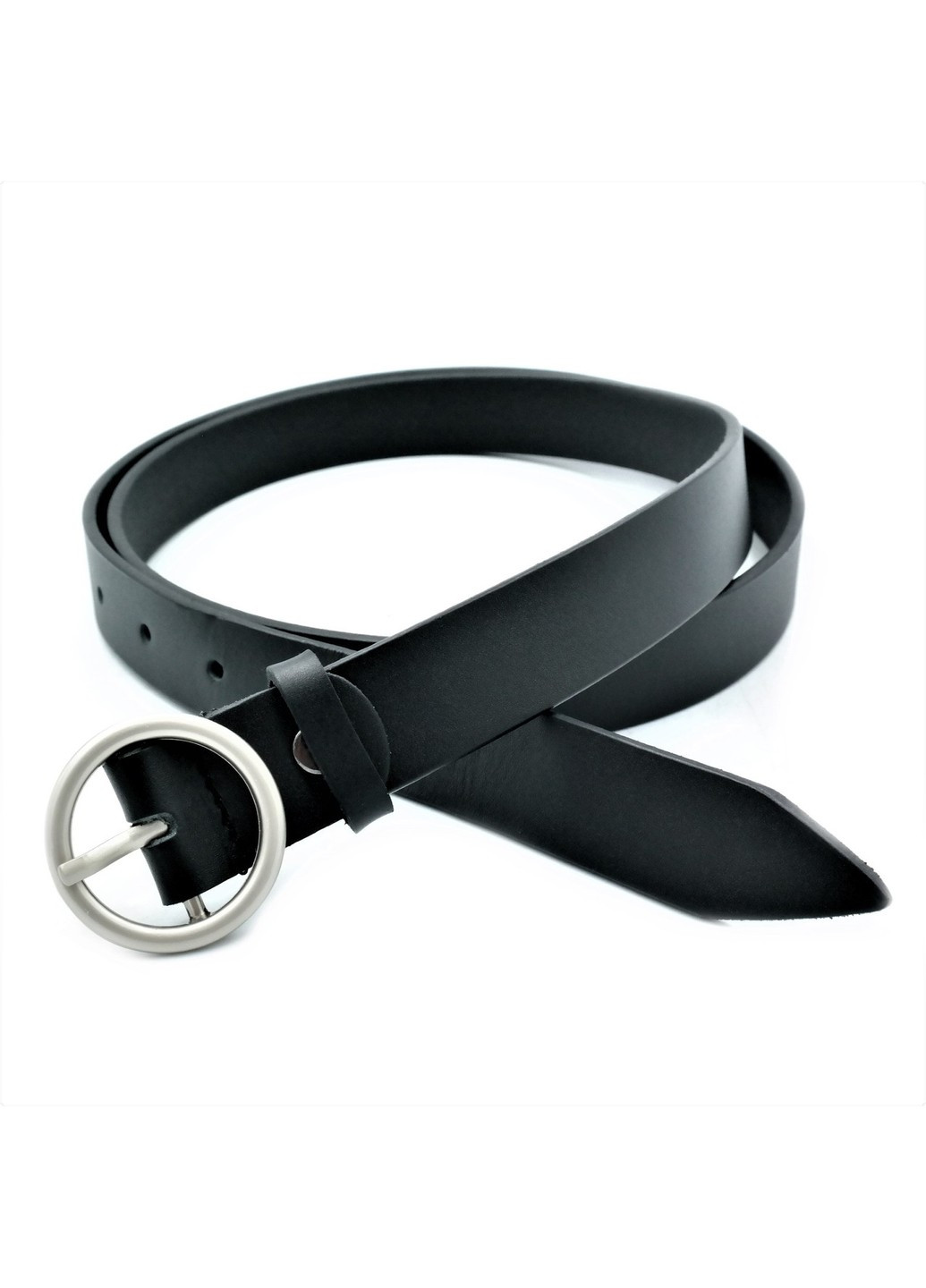 Женский кожаный ремень Цвет Черный Weatro uzk-k25zh-ua-08 Le-Mon (272596496)