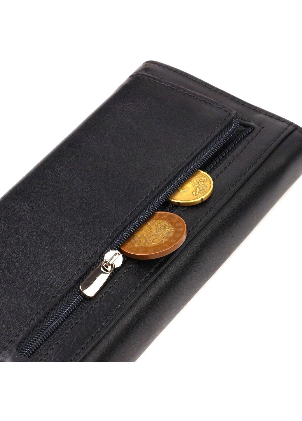 Шикарный женский кошелек с удобным функционалом кожаный 21724 Черный Canpellini (259874132)